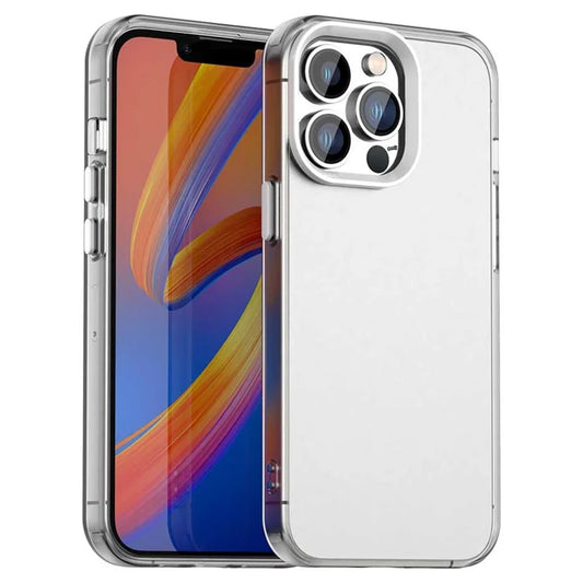 iPhone 13 Pro etui PC+TPU+PET mat anti-fald telefoncover - hvid
