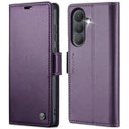 CASEME For Samsung Galaxy S26+ Case 023 Series RFID Blocking Glossy Stand Phone Cover - Purple