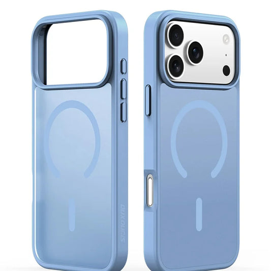 DUX DUCIS Yind Series -suojakuori iPhone 17 Pro Max -puhelimelle, TPU + PC, mattapintainen, yhteensopiva MagSafen kanssa – vaaleansininen