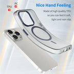 iPhone 14 Pro Translucent Matte Phone Case TPU + PC Anti-Scratch Cover - Dark Blue
