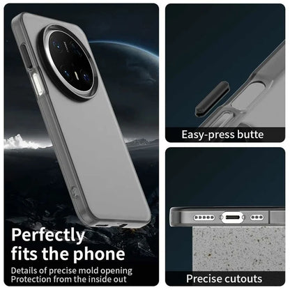 Huawei Mate 70 Pro / 70 Pro+ Cover PC+TPU+PET Mat Anti-Drop Telefon Bagcover - Sort
