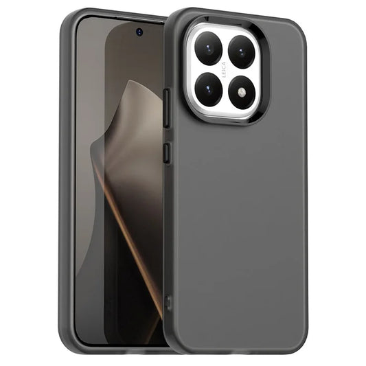Xiaomi 15T Case PC + TPU + PET Matte Anti-Drop Phone Back Cover - Black