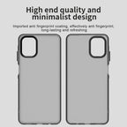 Samsung Galaxy A06 5G Case PC + TPU + PET Matte Anti-Drop Phone Back Cover - Black