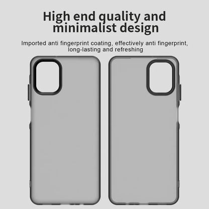 Samsung Galaxy A06 5G Case PC + TPU + PET Matte Anti-Drop Phone Back Cover - Black