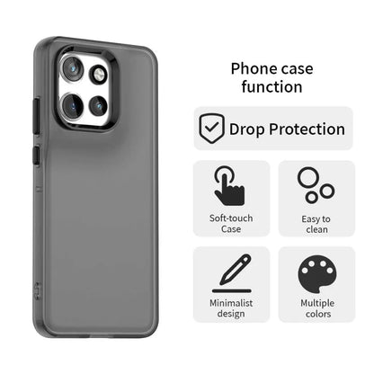 Mattapintainen suojakuori Motorola Edge 60 Neo 5G / 50 Neo 5G / S50 5G / ThinkPhone 25 5G puhelimille – PC+TPU+PET Anti-Drop -puhelimen takakansi – musta