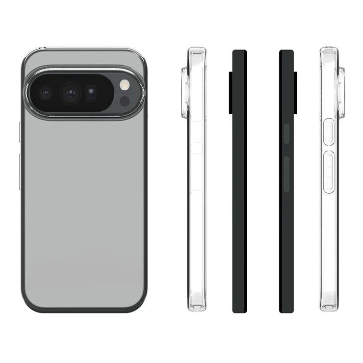 For Google Pixel 11 Pro XL Case Watermark Resistant TPU Phone Back Cover - Transparent