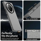 Honor Magic7 Lite 5G / X9c 5G / X60 Pro 5G Case PC+TPU+PET Matte Anti-drop Phone Back Cover - Black