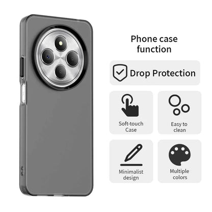 Xiaomi Poco C75 4G / Redmi 14C 4G / 14R 5G / A3 Pro 4G / A4 5G PC+TPU+PET Matte Back Cover - Black