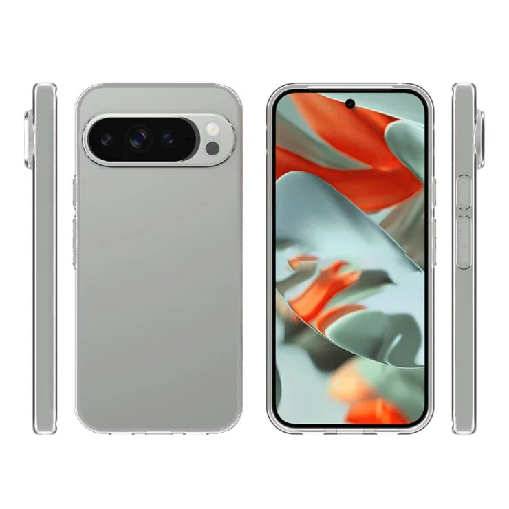 Til Google Pixel 10 Pro XL Gennemsigtigt Telefoncover Vandmærkeresistent TPU Bagcover