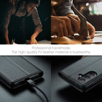 CASEME For Samsung Galaxy S26+ Case 023 Series RFID Blocking Glossy Stand Phone Cover - Black
