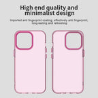iPhone 13 Pro Max Case PC+TPU+PET Matte Anti-Drop Phone Back Cover - Pink