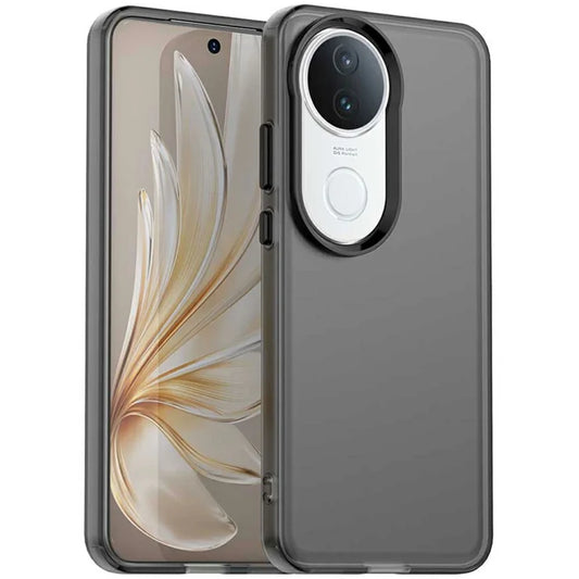 vivo S20 5G Case PC+TPU+PET Matte Anti-Drop Phone Back Cover - Black