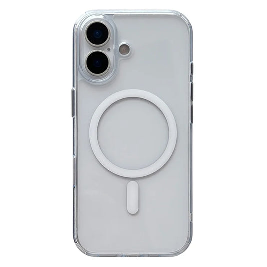 iPhone 17 Magnetic Clear Case PC +TPU Hybrid Phone Cover Compatible with MagSafe