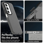 Xiaomi Redmi 15 5G (Global) (169mm) Case PC + TPU + PET Matte Anti-Drop Phone Back Cover - Black