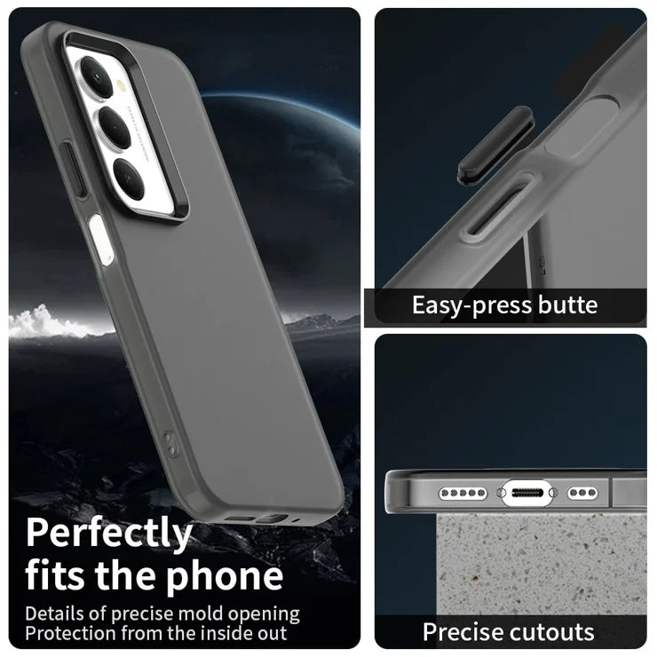 Xiaomi Redmi 15 5G (Global) (169mm) Case PC + TPU + PET Matte Anti-Drop Phone Back Cover - Black