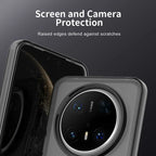 Huawei Mate 70 Pro / 70 Pro+ Case PC+TPU+PET Matte Anti-Drop Phone Back Cover - Black